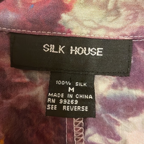 Hand dyed silk blouse - Picture 4 of 6